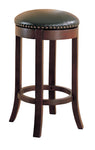 Aboushi Brown Swivel Bar Stools with Upholstered Seat, Set of 2 - 101060 - Bien Home Furniture & Electronics