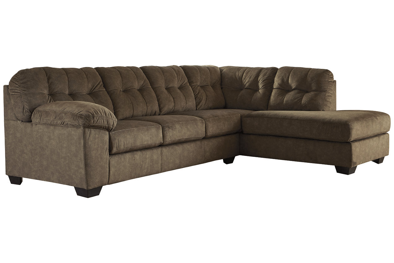 Accrington Earth RAF Sleeper Sectional - SET | 7050817 | 7050869 - Bien Home Furniture &amp; Electronics