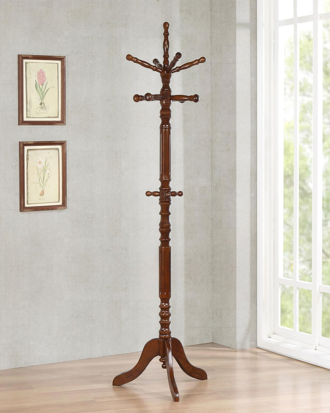 Achelle Tobacco Coat Rack with 11 Hooks - 900769 - Bien Home Furniture & Electronics