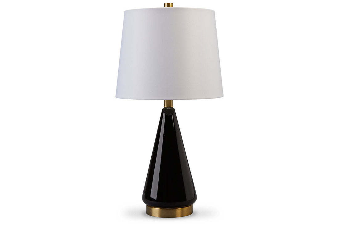 Ackson Black/Brass Finish Table Lamp, Set of 2 - L177944 - Bien Home Furniture &amp; Electronics
