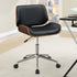 Addington Black/Chrome Adjustable Height Office Chair - 800612 - Bien Home Furniture & Electronics