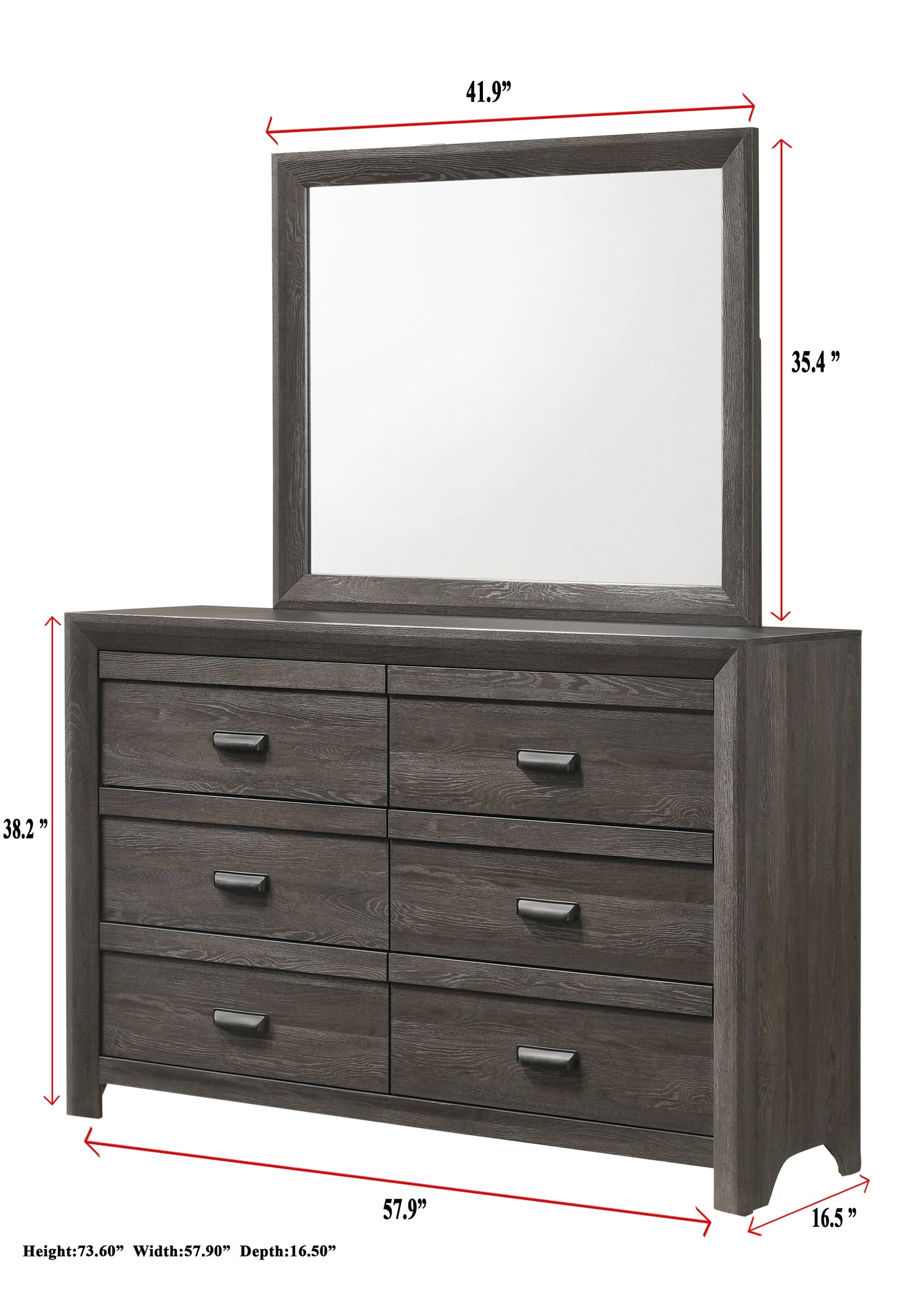 Adelaide Brown Dresser - B6700-1 - Bien Home Furniture &amp; Electronics