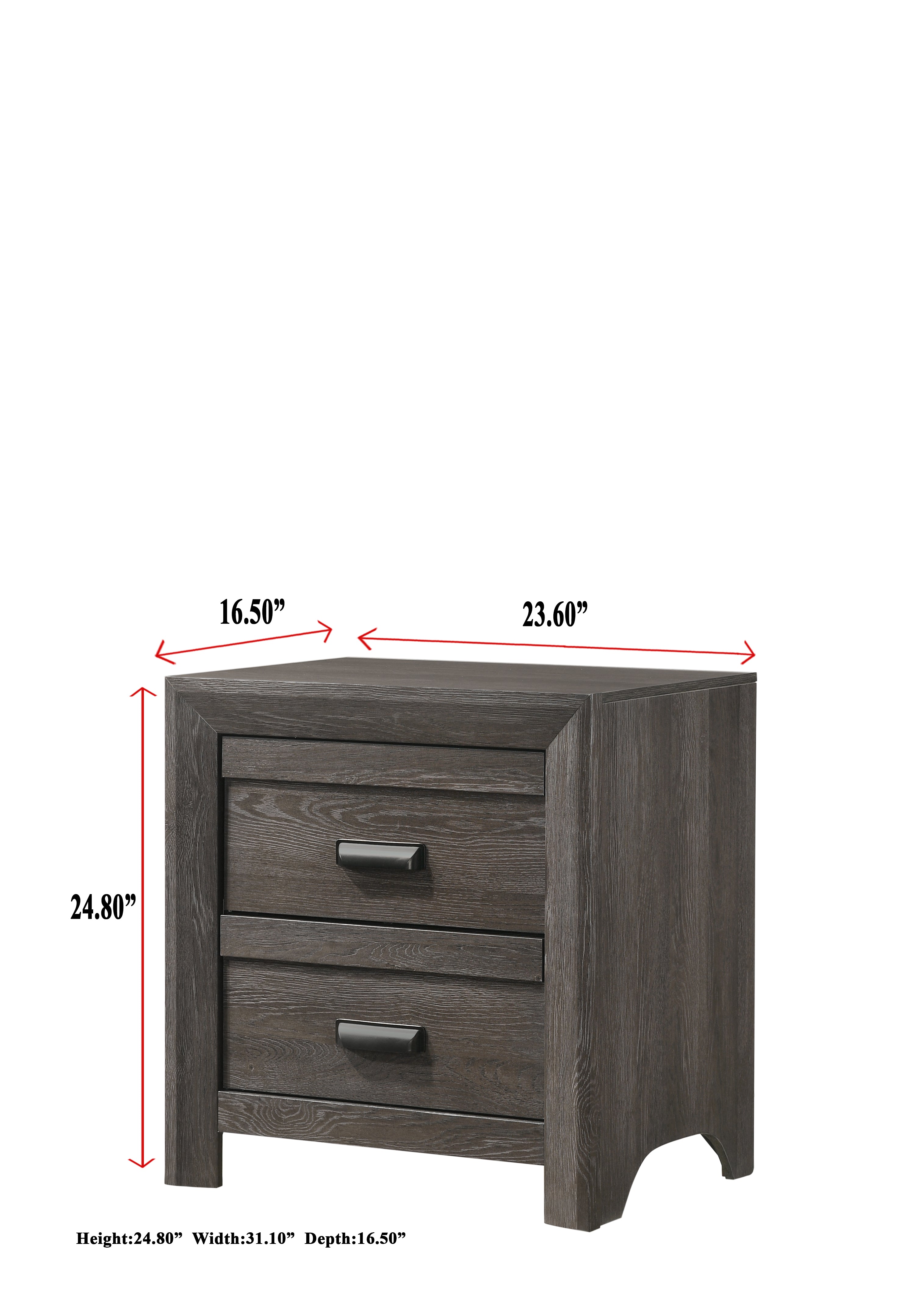 Adelaide Brown Panel Bedroom Set - SET | B6700-Q-HBFB | B6700-KQ-RAIL | B6700-2 | B6700-4 - Bien Home Furniture &amp; Electronics