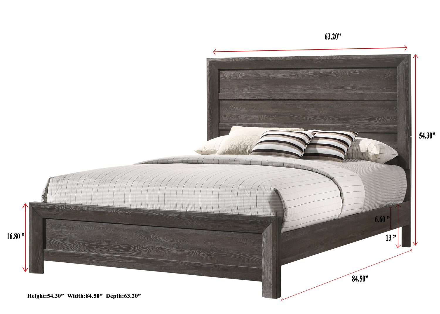 Adelaide Brown Panel Bedroom Set - SET | B6700-Q-HBFB | B6700-KQ-RAIL | B6700-2 | B6700-4 - Bien Home Furniture &amp; Electronics