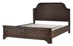 Adinton Brown Queen Panel Rails with Roll Slats - B517-98 - Bien Home Furniture &amp; Electronics