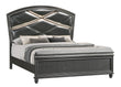 Adira Gray King LED Upholstered Panel Bed - SET | B7880-K-HB | B7880-K-FB | B7880-KQ-RAIL - Bien Home Furniture & Electronics