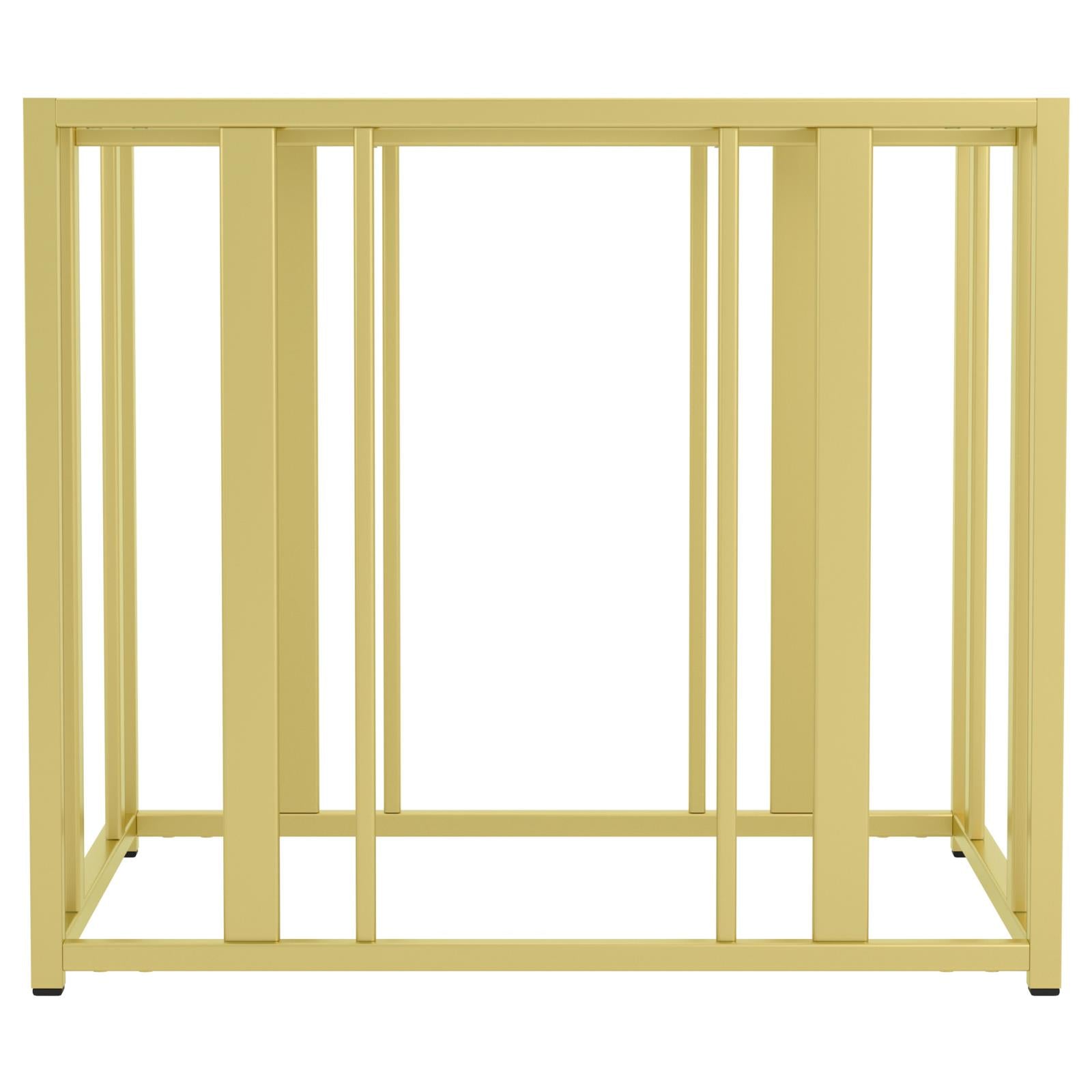 Adri Metal Frame End Table Matte Brass - 723607 - Bien Home Furniture &amp; Electronics