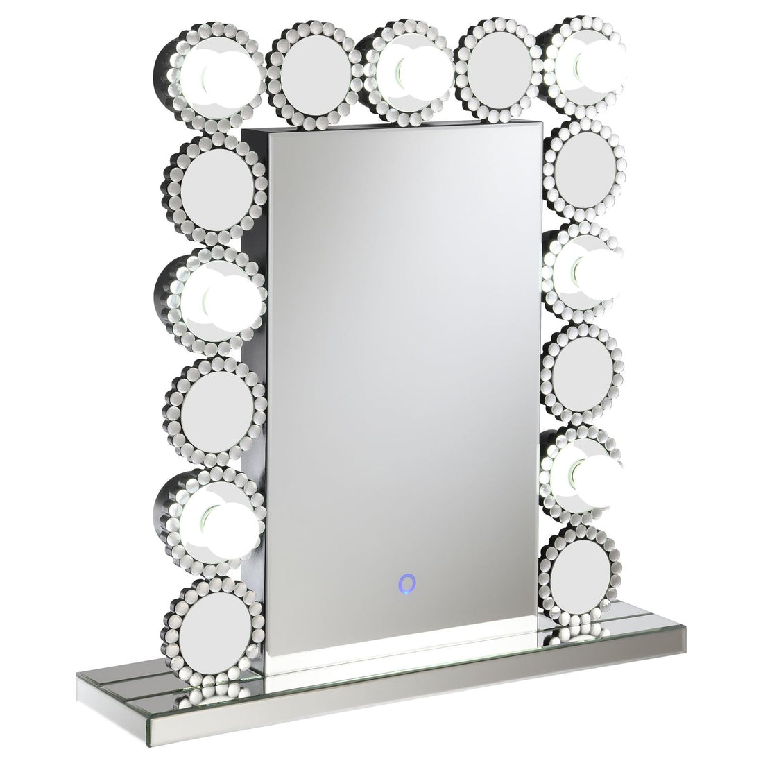 Aghes Rectangular Table Mirror with LED Lighting Mirror - 961624 - Bien Home Furniture &amp; Electronics