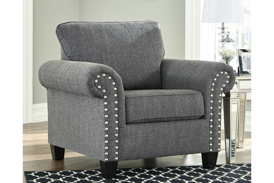 Agleno Charcoal Chair - 7870120 - Bien Home Furniture &amp; Electronics