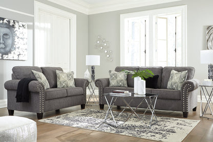 Agleno Charcoal Loveseat - 7870135 - Bien Home Furniture &amp; Electronics