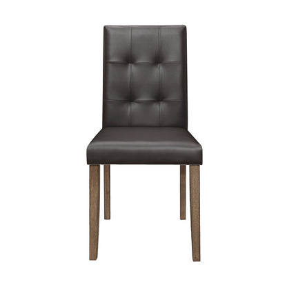 Ahmet Brown Side Chair, Set of 2 - 5039BRS - Bien Home Furniture &amp; Electronics