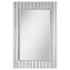 Aideen Silver Rectangular Wall Mirror with Vertical Stripes of Faux Crystals - 961614 - Bien Home Furniture & Electronics