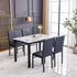 Aiden White/Black 5-Piece Dining Set - 1217SET-WH - Bien Home Furniture & Electronics