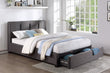 Aitana Graphite Eastern King Platform Bed with Storage Footboard - 1632GHK-1EKDW* - Bien Home Furniture & Electronics