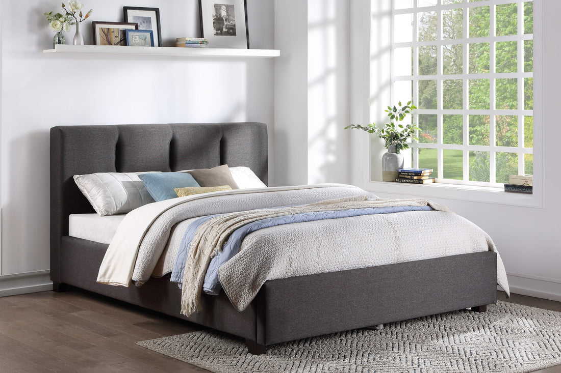 Aitana Graphite Full Platform Bed - 1632GHF-1* - Bien Home Furniture &amp; Electronics