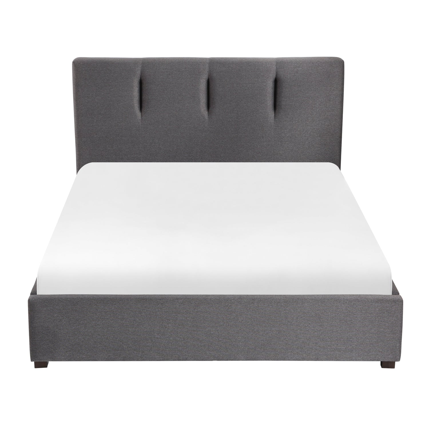 Aitana Graphite Queen Platform Bed with Storage Footboard - 1632GH-1DW* - Bien Home Furniture &amp; Electronics