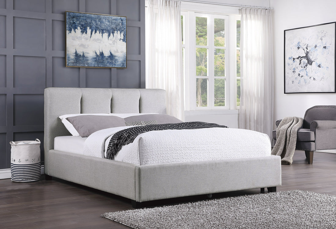 Aitana Gray Full Platform Bed - 1632F-1* - Bien Home Furniture &amp; Electronics