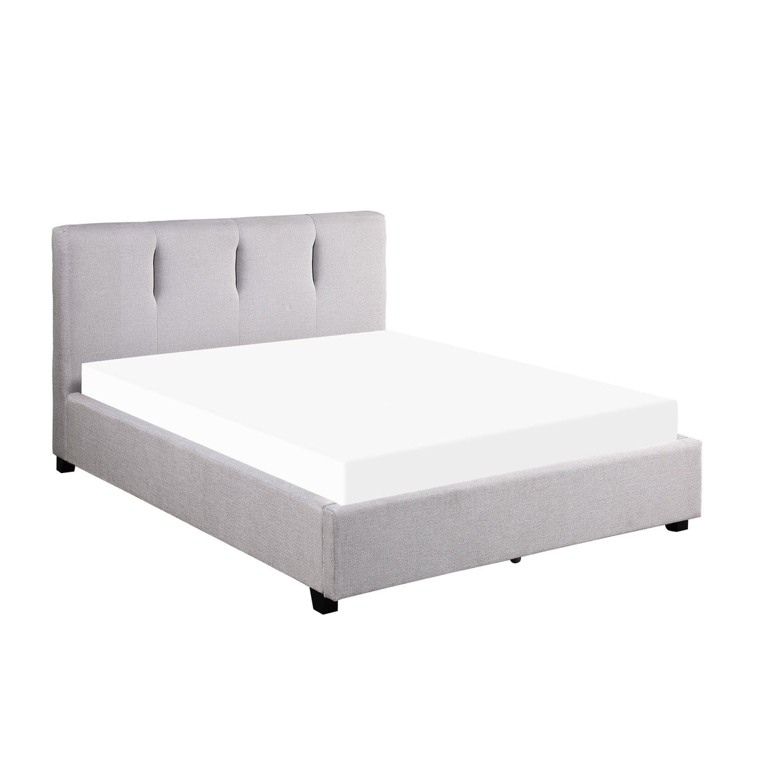 Aitana Gray Full Platform Bed - 1632F-1* - Bien Home Furniture &amp; Electronics