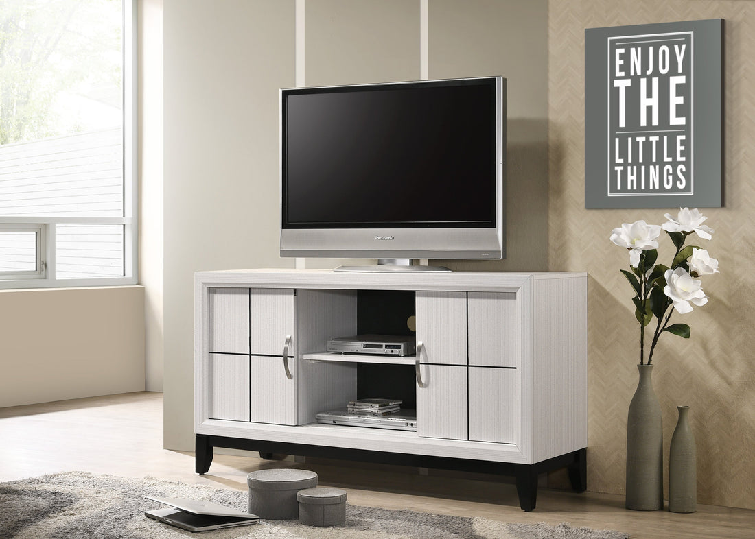 Akerson Chalk White 55&quot; TV Stand - B4610-8 - Bien Home Furniture &amp; Electronics