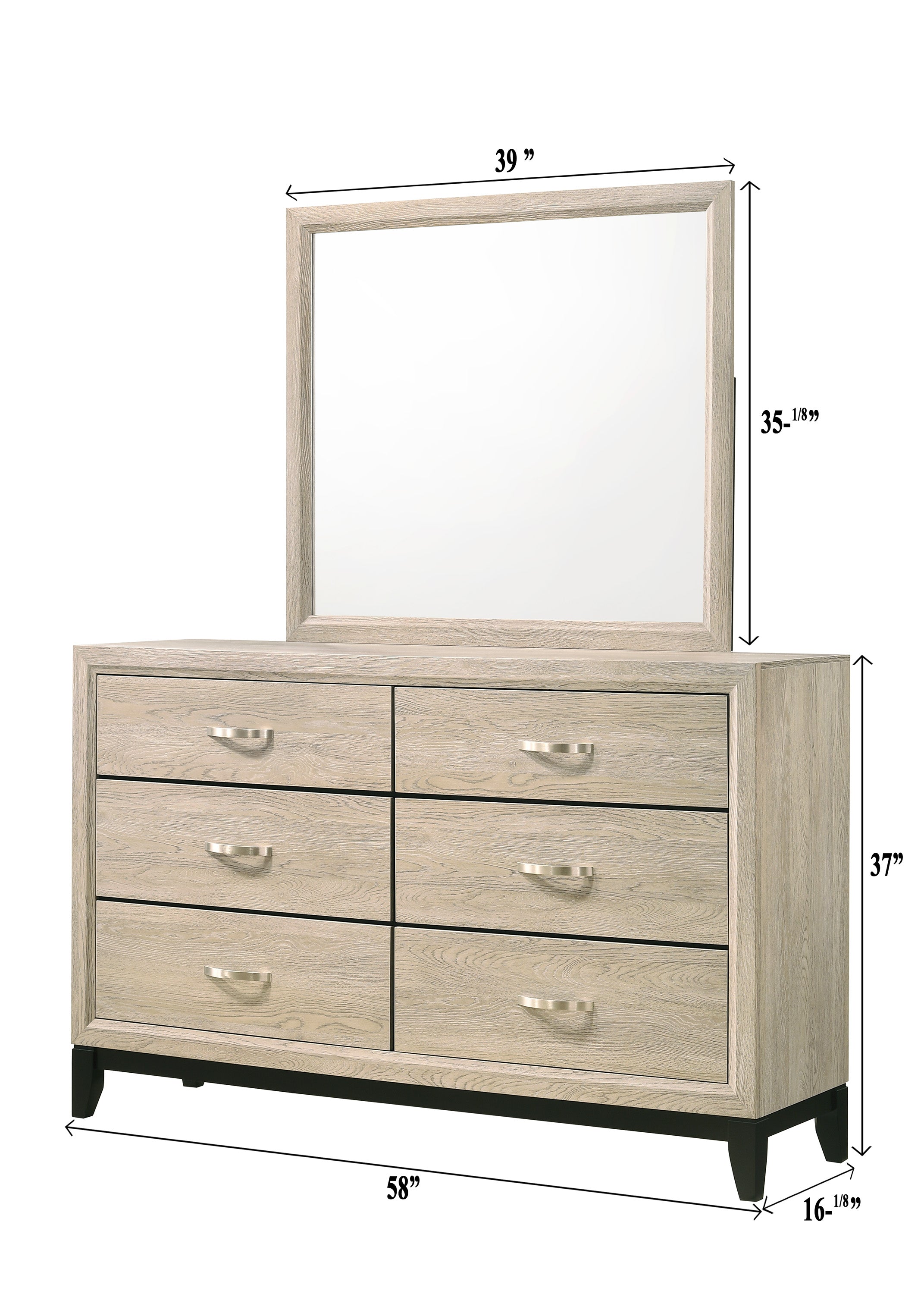 Akerson Driftwood Dresser - B4630-1 - Bien Home Furniture &amp; Electronics