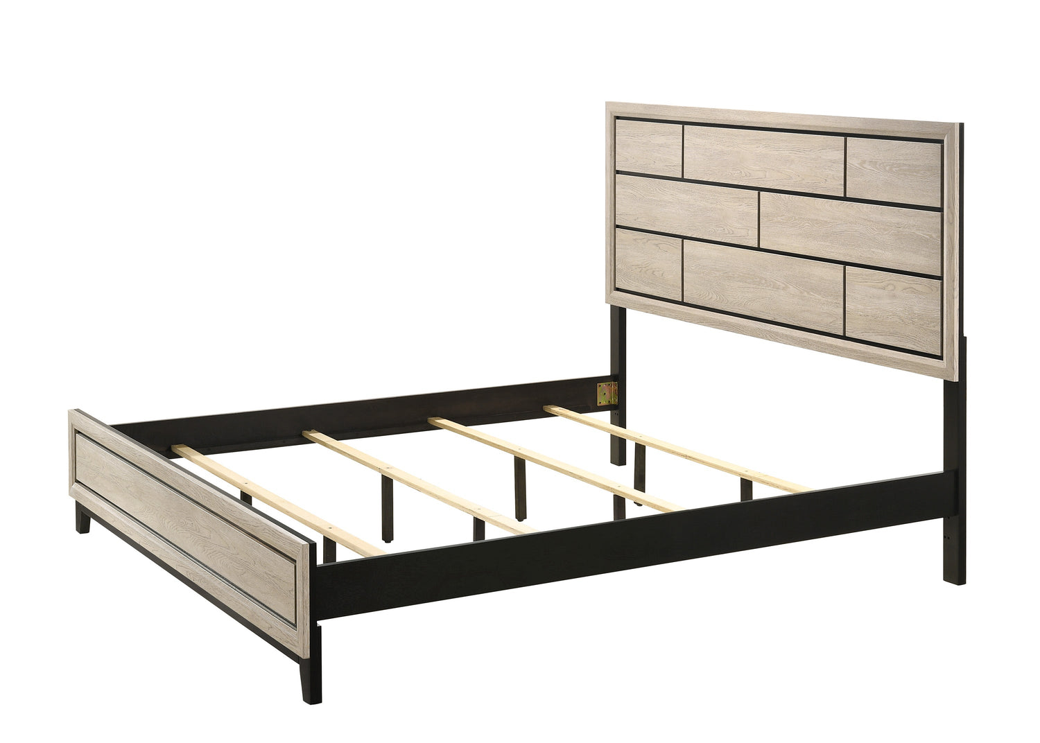 Akerson Driftwood King Panel Bed - SET | B4630-K-HBFB | B4630-KQ-RAIL - Bien Home Furniture &amp; Electronics