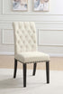 Alana Beige/Smokey Black Upholstered Side Chairs, Set of 2 - 107286 - Bien Home Furniture & Electronics