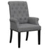 Alana Upholstered Tufted Arm Chair with Nailhead Trim - 115163 - Bien Home Furniture & Electronics