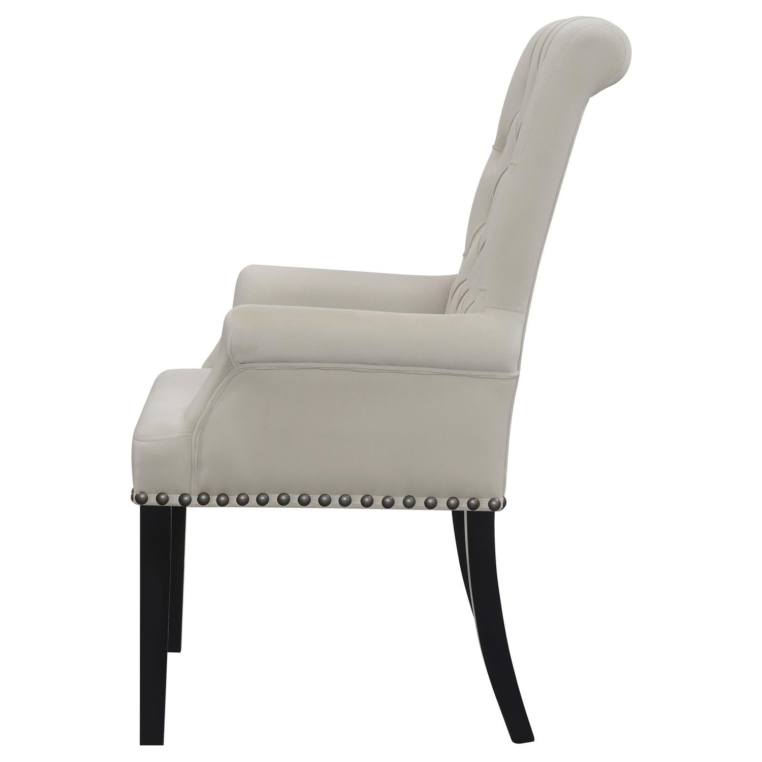 Alana Upholstered Tufted Arm Chair with Nailhead Trim - 115183 - Bien Home Furniture &amp; Electronics