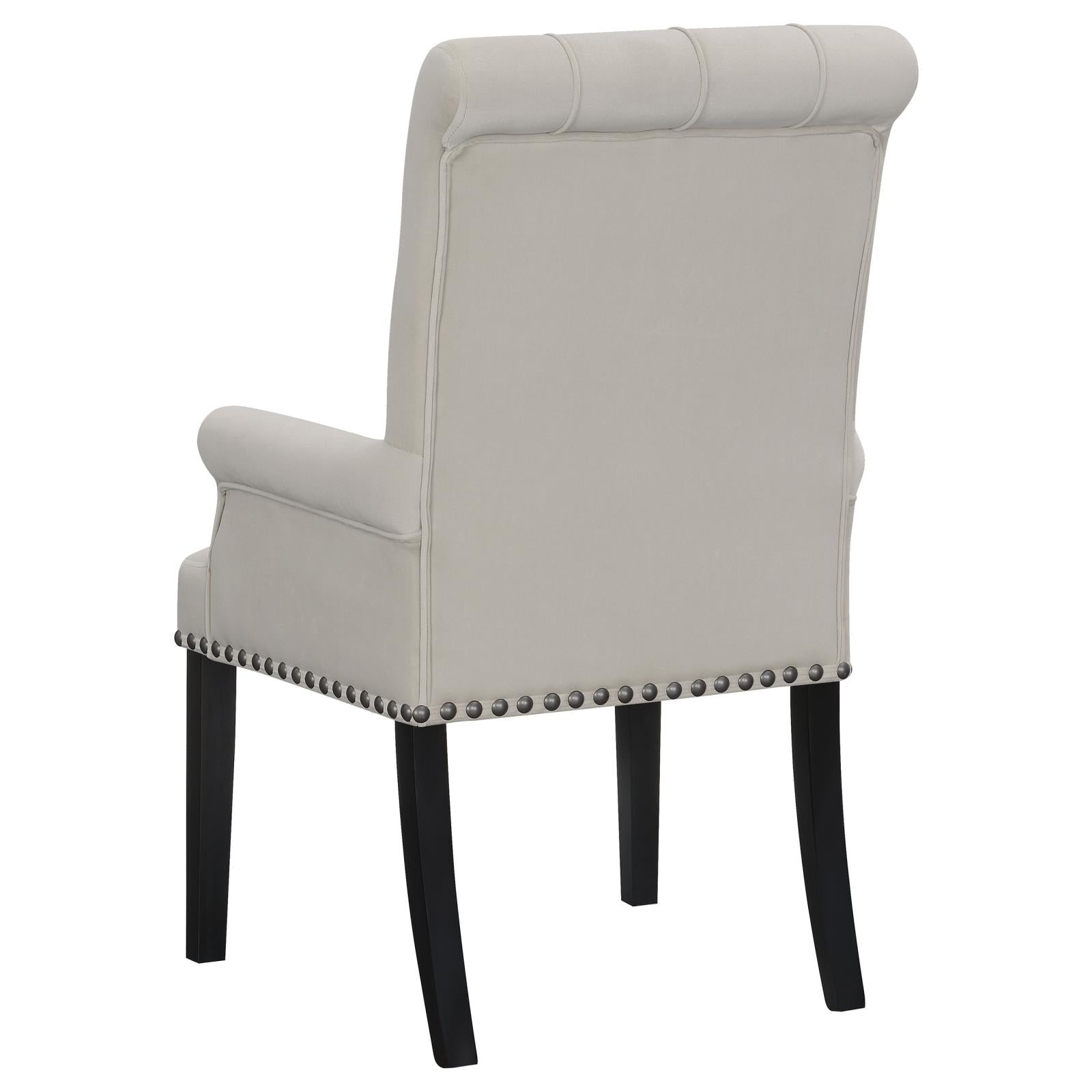 Alana Upholstered Tufted Arm Chair with Nailhead Trim - 115183 - Bien Home Furniture &amp; Electronics