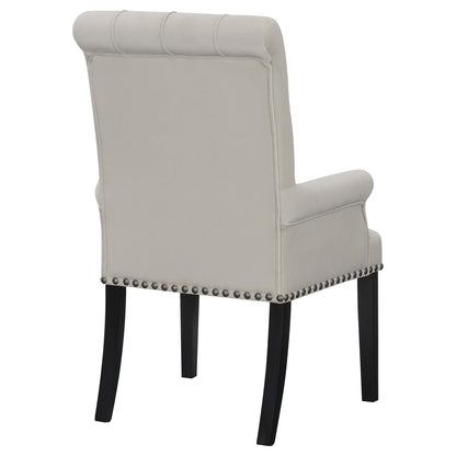 Alana Upholstered Tufted Arm Chair with Nailhead Trim - 115183 - Bien Home Furniture &amp; Electronics