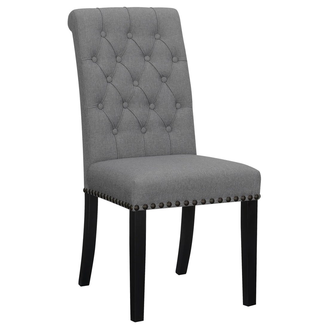 Alana Upholstered Tufted Side Chairs with Nailhead Trim, Set of 2 - 115162 - Bien Home Furniture & Electronics