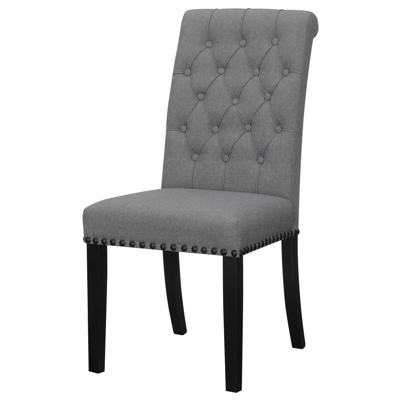 Alana Upholstered Tufted Side Chairs with Nailhead Trim, Set of 2 - 115162 - Bien Home Furniture &amp; Electronics