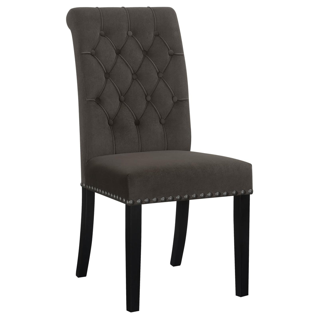 Alana Upholstered Tufted Side Chairs with Nailhead Trim, Set of 2 - 115172 - Bien Home Furniture &amp; Electronics