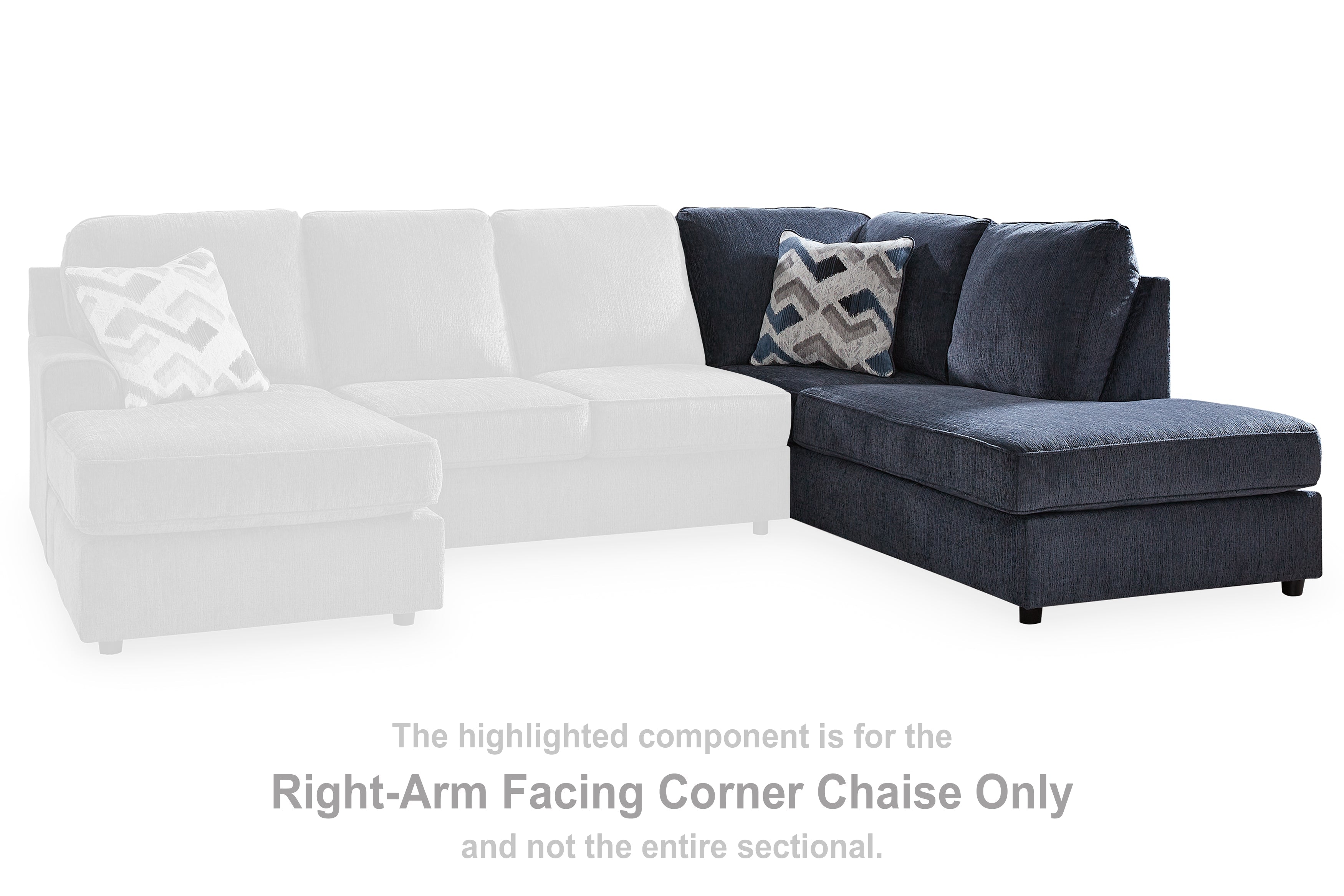 Albar Place Cobalt Right-Arm Facing Corner Chaise - 9530217 - Bien Home Furniture &amp; Electronics