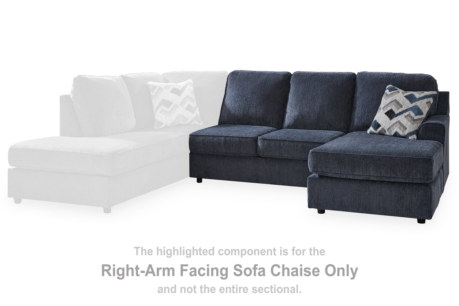 Albar Place Cobalt Right-Arm Facing Sofa Chaise - 9530203 - Bien Home Furniture &amp; Electronics