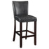 Alberton Black/Cappuccino Upholstered Bar Stools, Set of 2 - 100056 - Bien Home Furniture & Electronics