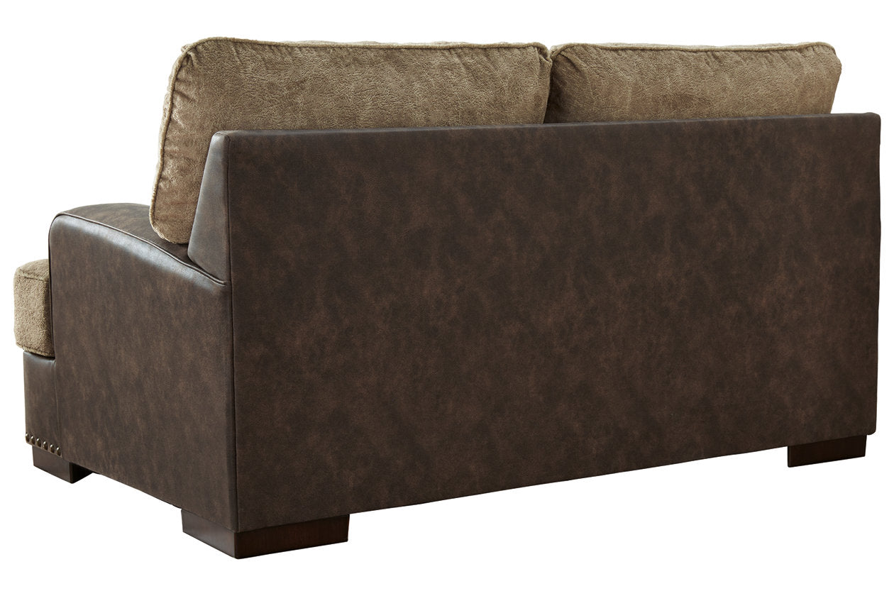 Alesbury Chocolate Loveseat - 1870435 - Bien Home Furniture &amp; Electronics