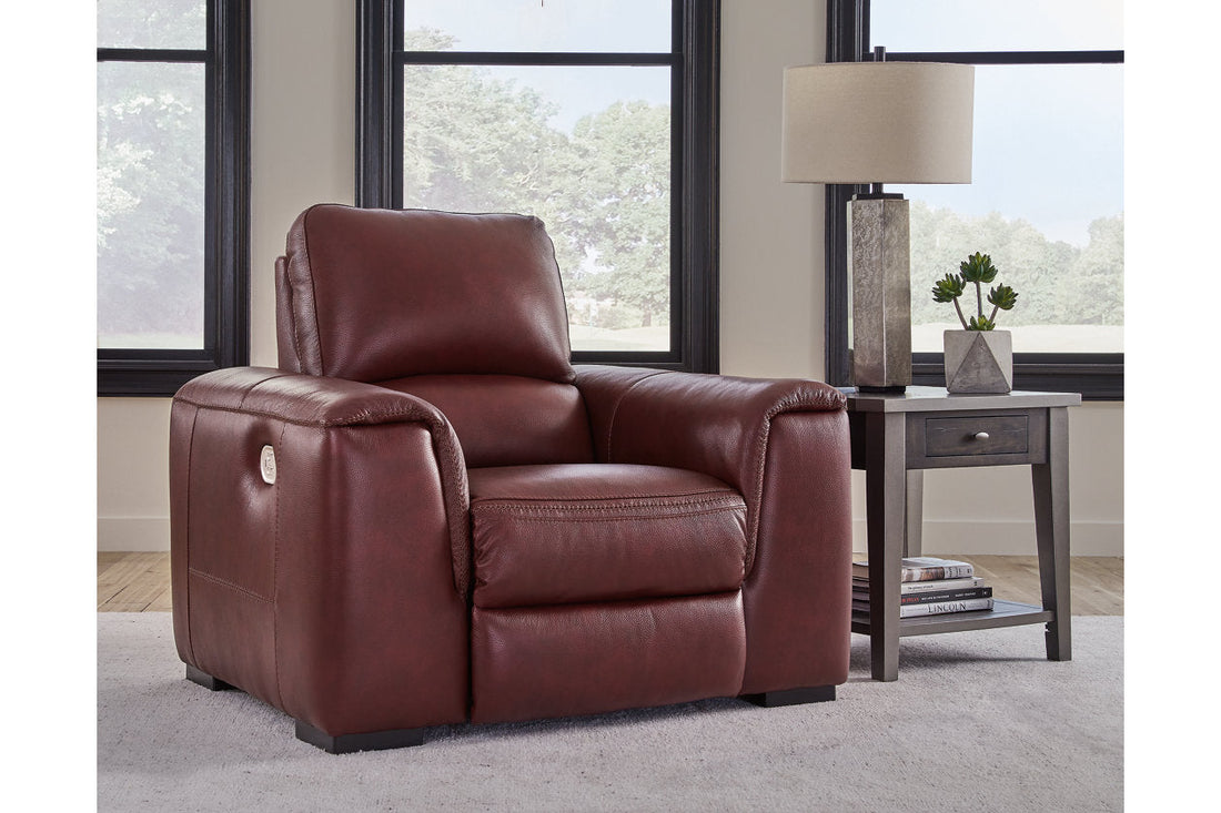 Alessandro Garnet Power Recliner - U2550113 - Bien Home Furniture & Electronics