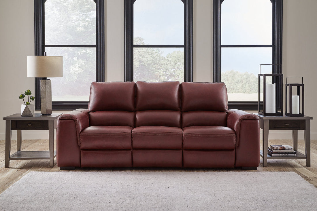 Alessandro Garnet Power Reclining Sofa - U2550115 - Bien Home Furniture & Electronics