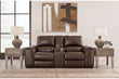 Alessandro Walnut Power Reclining Loveseat with Console - U2550218 - Bien Home Furniture & Electronics