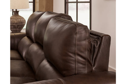 Alessandro Walnut Power Reclining Sofa - U2550215 - Bien Home Furniture &amp; Electronics