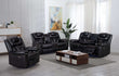 Alexa Black 3-Piece Power Reclining Living Room Set - Alexa Black - Bien Home Furniture & Electronics