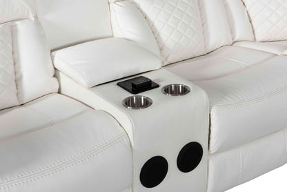 Alexa2023 White Reclining Sectional COMING SOON (ETA 1/20) - Alexa2023 White - Bien Home Furniture &amp; Electronics