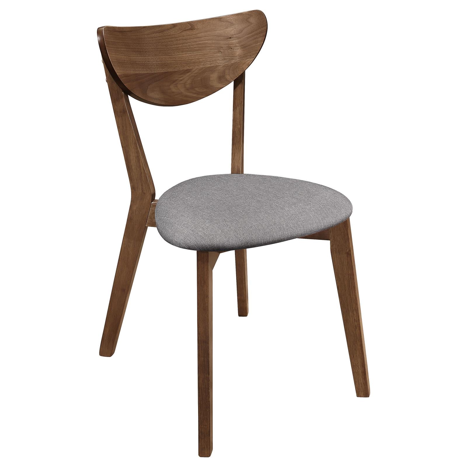 Alfredo Dining Room Set Natural Walnut/Gray - 108080-S5 - Bien Home Furniture &amp; Electronics