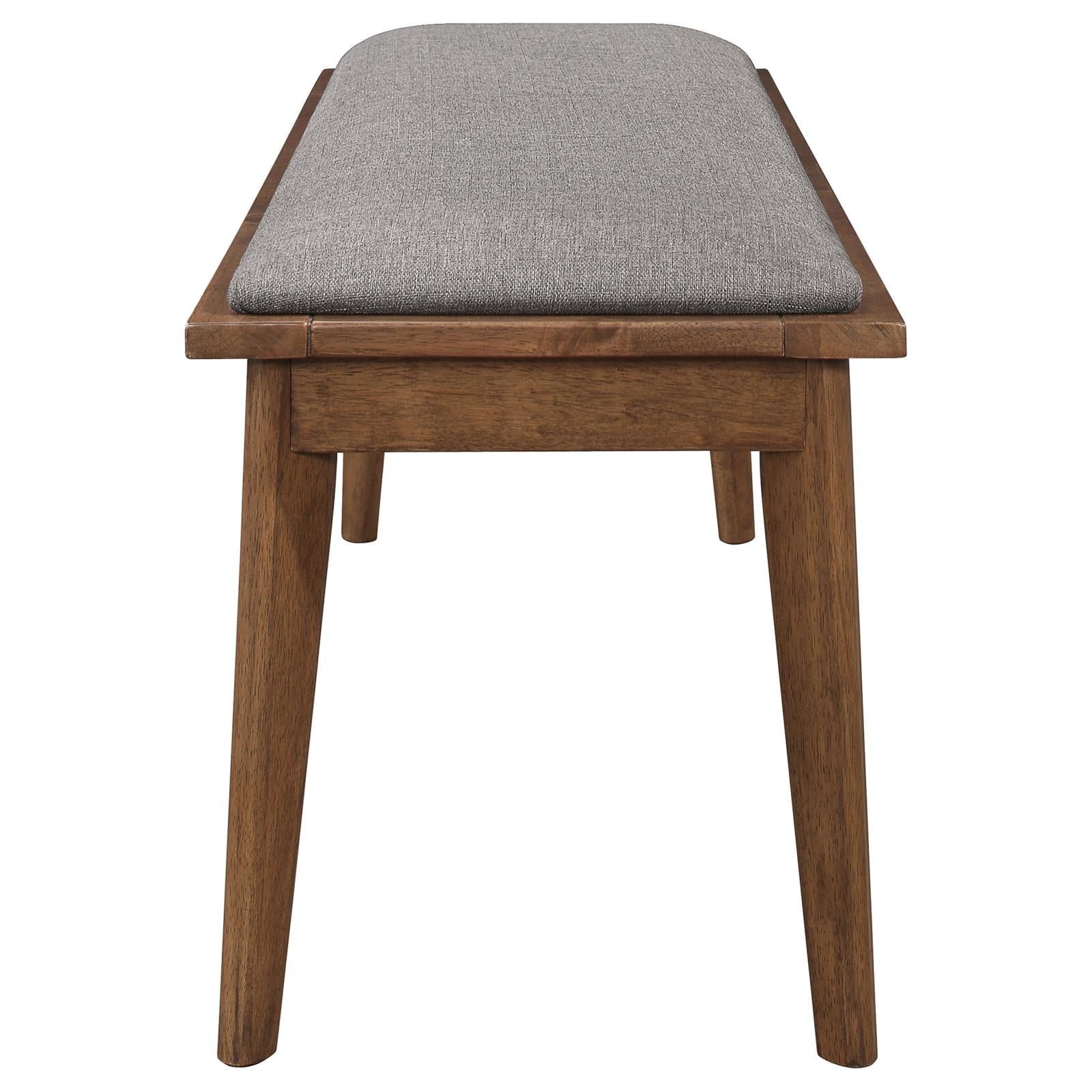 Alfredo Dining Room Set Natural Walnut/Gray - 108080-S6 - Bien Home Furniture &amp; Electronics