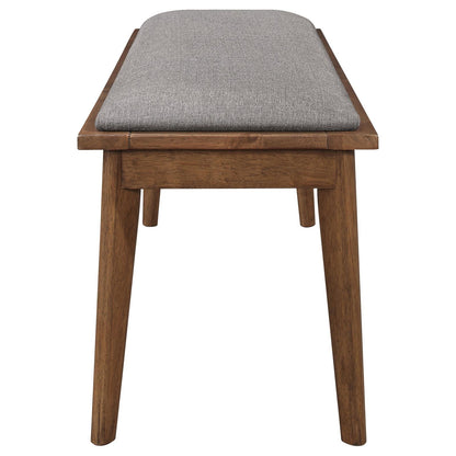 Alfredo Dining Room Set Natural Walnut/Gray - 108080-S6 - Bien Home Furniture &amp; Electronics