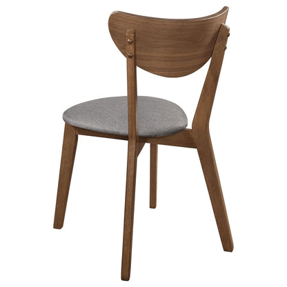 Alfredo Dining Room Set Natural Walnut/Gray - 108080-S6 - Bien Home Furniture &amp; Electronics
