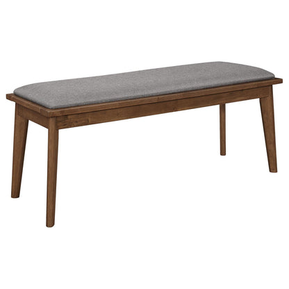 Alfredo Dining Room Set Natural Walnut/Gray - 108080-S6 - Bien Home Furniture &amp; Electronics