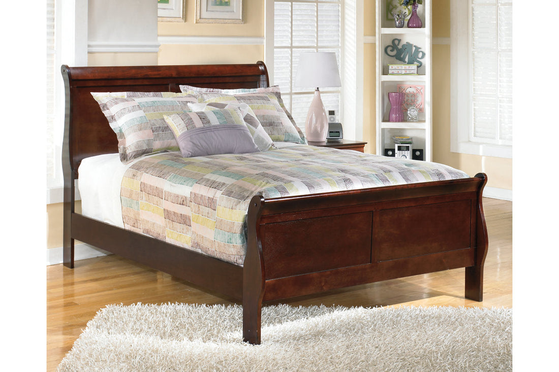 Alisdair Dark Brown Full Sleigh Bed - SET | B376-55 | B376-86 - Bien Home Furniture &amp; Electronics