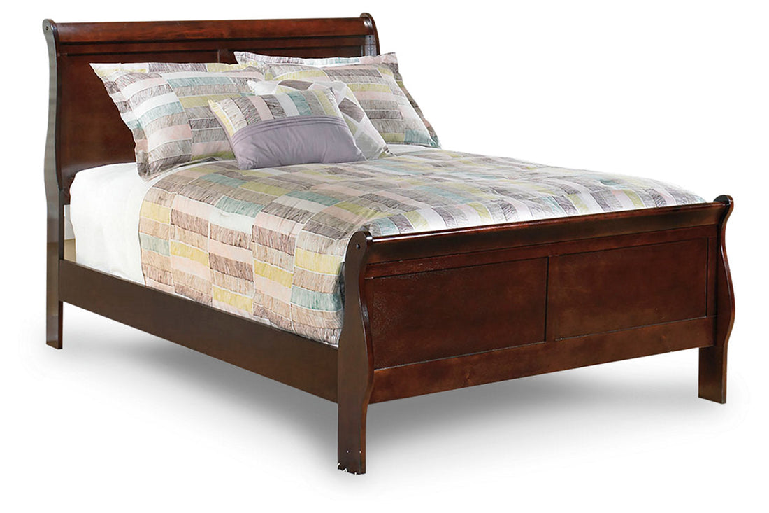 Alisdair Dark Brown Full Sleigh Bed - SET | B376-55 | B376-86 - Bien Home Furniture &amp; Electronics